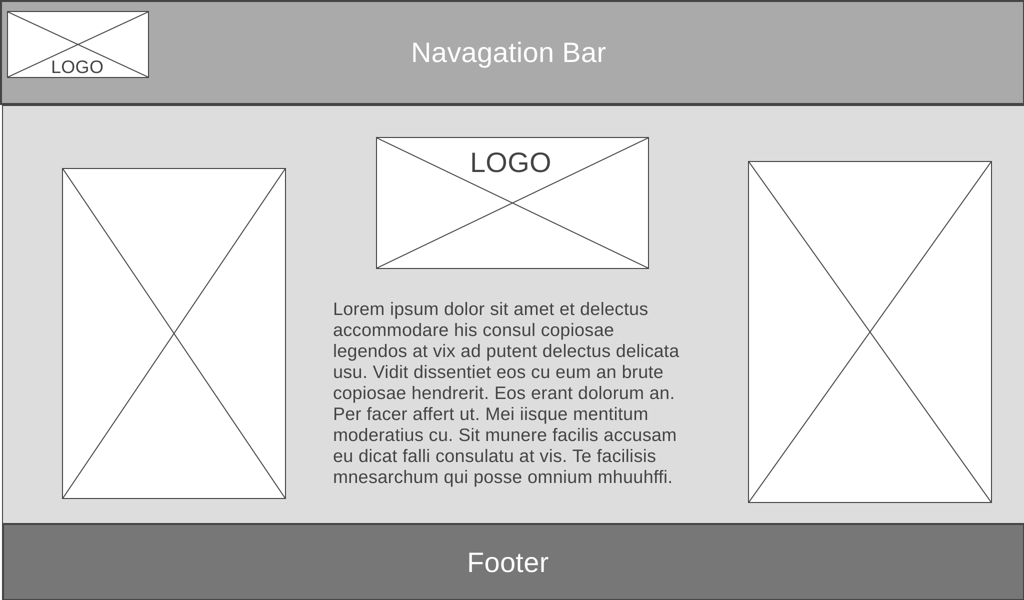 home page wireframe